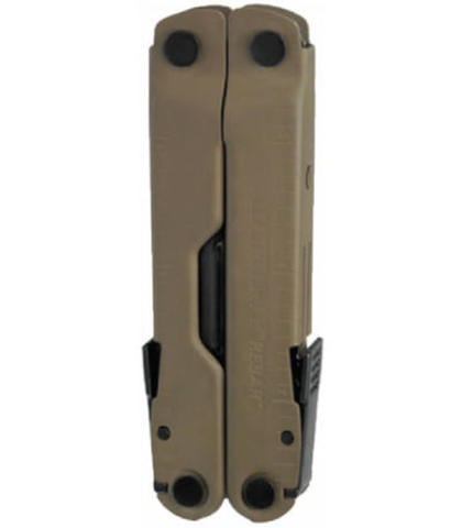 Мультитул Leatherman Rebar Coyote Tan, чёрно-бежевый, 17 функций, нейлоновый чехол (832406) - Multitool-Leatherman.Ru