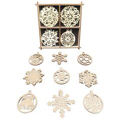 Набор для раскрашивания Шары и снежинки - ёлочные игрушки, 20 деталей