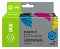 Заправочный набор Cactus CS-RK-CB337 Набор 3x30мл для HP DJ D4263/D4363/D5360/OJ J5783