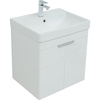 Aquanet 312425 Тумба с раковиной Ирис new 60 подвесная 2 ящ. цв. белый глянец (312425)