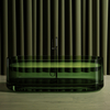 Abber AT9708Emerald прозрачная ванна из полиэфирной смолы 170x75x55