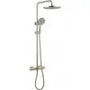 Abber AF8516GL Душевая стойка Abber Thermostat AF8516GL с термостатом и изливом, золото матовое