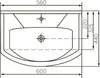 Aquanet 212657 Тумба с раковиной Aquanet Ирис 60 белый (1 ящик, 2 дверцы) (212657)