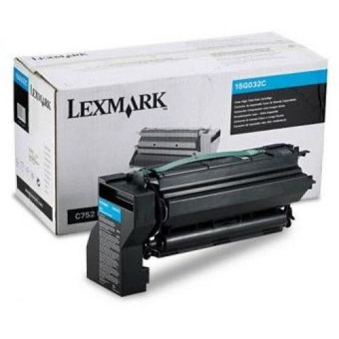 Картридж для принтеров Lexmark C752, C762 голубой (cyan). Ресурс 15000 стр (15G032C)