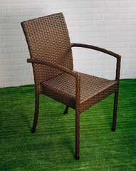 Кресло плетеное ReeHouse Dove, коричневый люкс