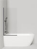 Salini 22101B Душевое ограждение на ванну ATRIO прозрачное (black)