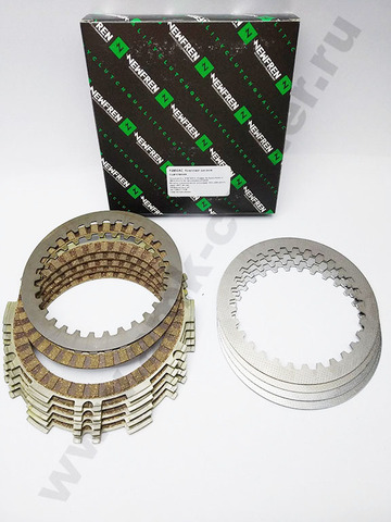 F2850AC Комплект дисков сцепления мото (фрикционные + металлические) (FCS0290/2)   NEWFREN