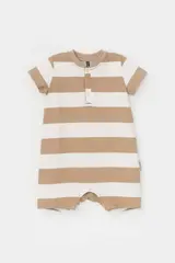 полукомбинезон  для мальчика  КР 6502/кунжут,полоска к476