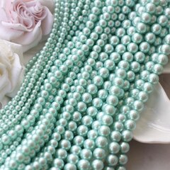 Майорка нежно-зелёная 4 мм, 1 нить, МА144