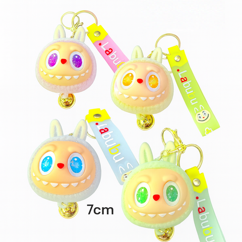 Брелок Лабуб 23см, Пушистый + Свет, размер брелка 6*8см