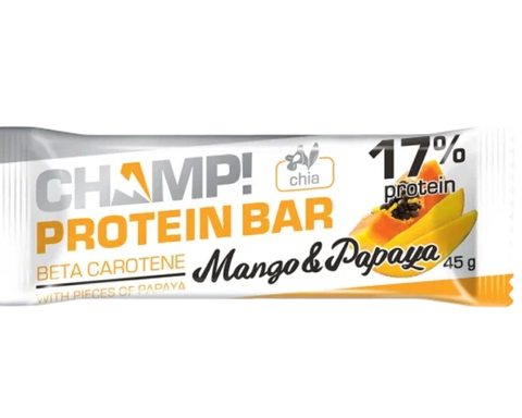 Батончик протеиновый манго-папайя champ 45 гр