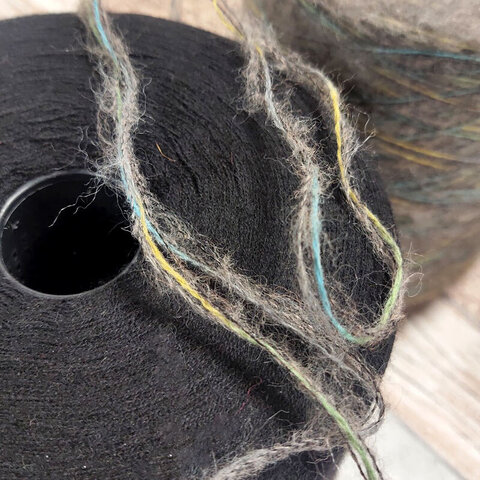 Смотка с кидмохером и альпакой 310 серо-зеленый