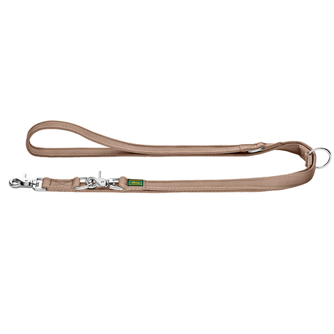Hunter поводок-перестежка для собак Inari 25 / 200 нейлон бежевый