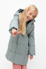 пальто  для девочки  ВК 34068/2 УЗГ