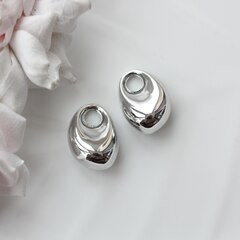 Подвеска с Капля, 25*18 мм, родий, П1006