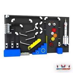 Интерактивная стена «Галактический старт», 3,6×1,9×0,6 м