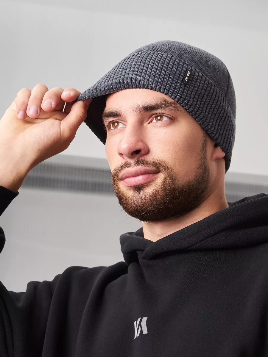 Шапка бини зимняя весенняя с флисом