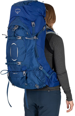 Картинка рюкзак туристический Osprey Ariel 65 Ceramic Blue - 11