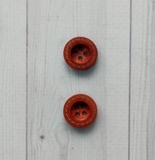 Пуговица деревянная пунктир, вишня, 15 мм