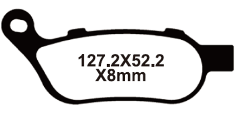 SNT-F223 Тормозные колодки дисковые мото YONGLI Sintered (FDB2251ST)