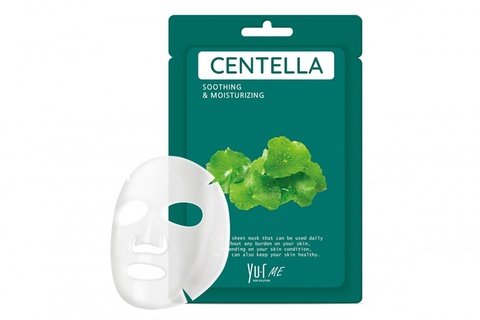 Регенерирующая заживляющая тканевая маска для лица на основе центеллы азиатской YU.R Centella Sheet Mask