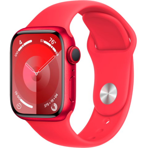 Apple Watch Series 9, 41 мм, Sport Band, Red