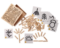 Мозаика из палочек "Мой мир"