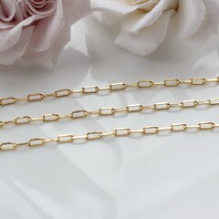 Цепочка 6*3,5 мм, позолота, 50 см, А167