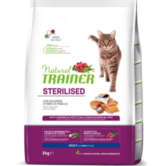 Natural Trainer Cat Adult Sterilised - Salmon