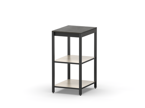 Cтол разделочный Lounge B-13, 40 см, дуб сонома/черный мрамор