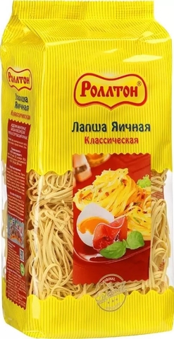 Лапша яичная РОЛЛТОН 400 гр РОССИЯ