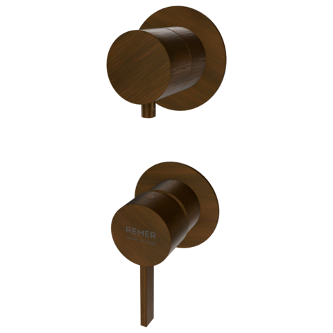 Remer MC92PWBBR Смеситель для душа Remer Metrica MC92PWBBR, бронза масляная