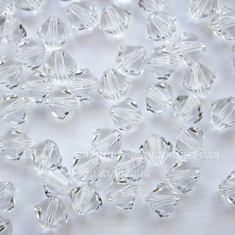 5328 Бусина - биконус Сваровски Crystal 6 мм, 5 штук