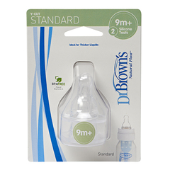 Соски силиконовые стандартные, Y-отверстие для жидких каш, 2 шт. (стандарт)