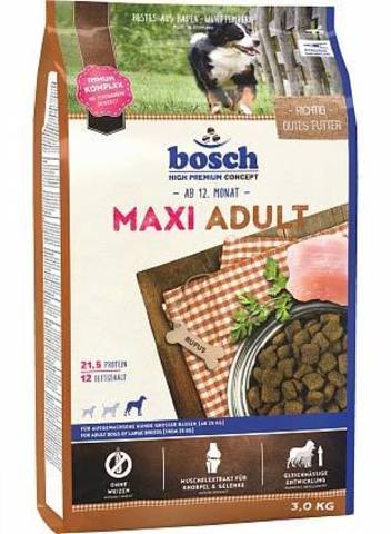 Bosch Maxi Adult сухой корм  для взрослых собак крупных пород, 15 кг