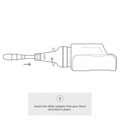 Адаптер для фиксации фаллоимитатора на Keon KIIROO