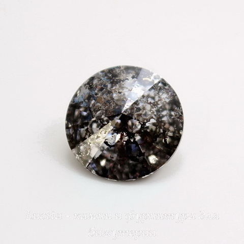 1122 Rivoli Ювелирные стразы Сваровски Crystal Black Patina (SS39) 8,16-8,41 мм ()