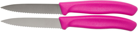 Набор ножей кухонных Victorinox Swiss Classic (6.7636.L115B) компл.:2шт розовый блистер
