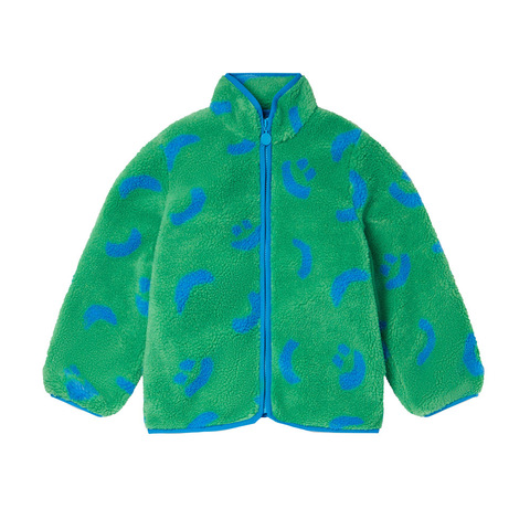 Куртка Stella McCartney Kids Smile Print Teddy Fleece