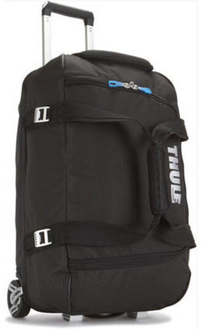 Картинка сумка на колесах Thule Crossover Rolling Duffel 56L черная - 1