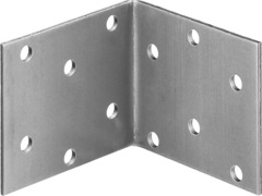 ЗУБР УКР-2.0, 40 x 100 x 100 x 2 мм, цинк, равносторонний крепежный уголок (310206-040-100) (20 штук)