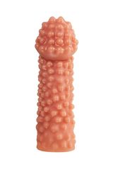Реалистичная насадка на пенис с бугорками - 16,5 см. - 
