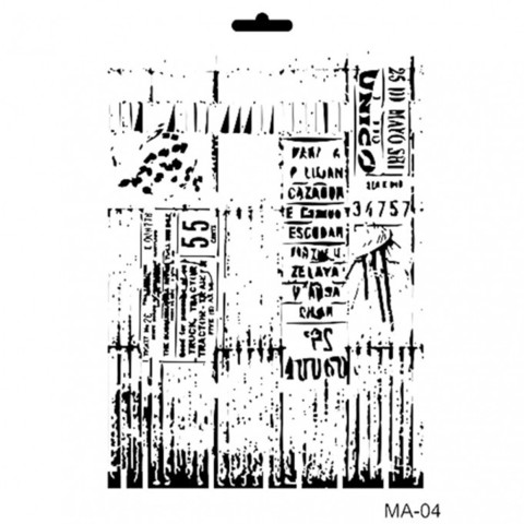 трафарет,пластик MA-04, 21*30см
