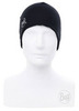 Элитная Тёплая двухсторонняя шапка с флисом BUFF® Microfiber & Polar Hat solid black