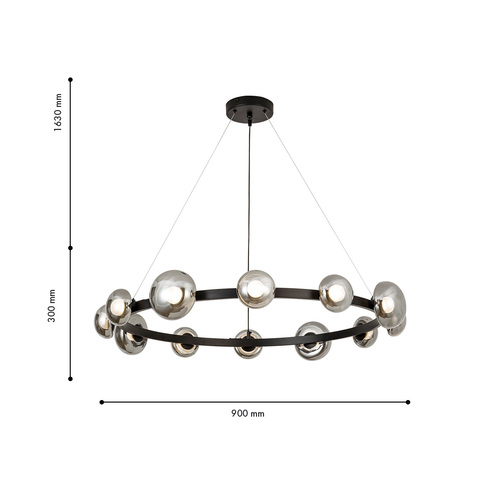 Подвесной светодиодный светильник Favourite SVAMP 4517-12P
