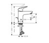 Hansgrohe Logis 71102670 Смеситель для раковины (чёрный матовый)