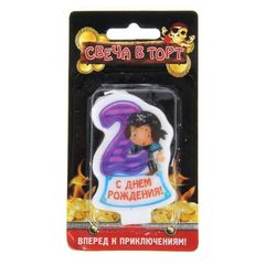 Свеча в торт. Цифра 