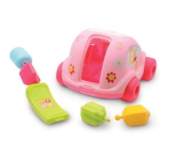 Smoby Развивающая машинка-сортер с фигурками розовая (211323-2/211118-2)