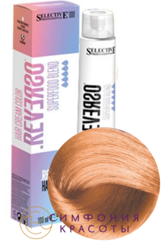 Крем-краска без аммиака Reverso Hair Color Тонер Абрикосовый Selective, 100 мл