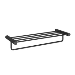 Gessi Rilievo Полка с полотенцедержателем, 60 см, цвет: nero XL 59407#299 фото